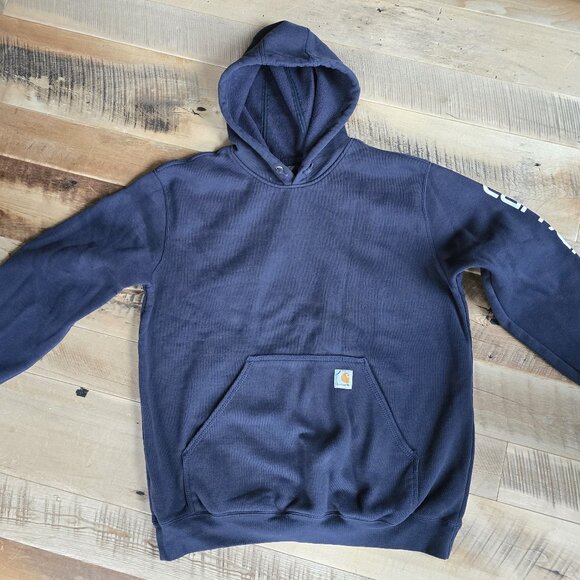 Pair of Mens Carhartt Logo Sweatshirts Navy Size Large - Picture 5 of 11
